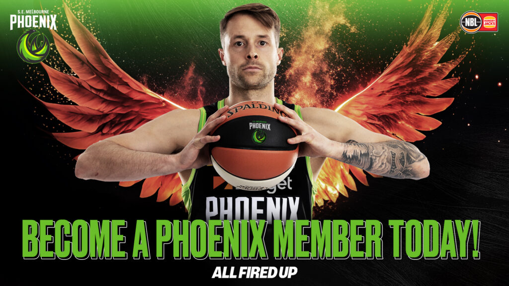 Promotional artwork for a South East Melbourne Phoenix membership package.